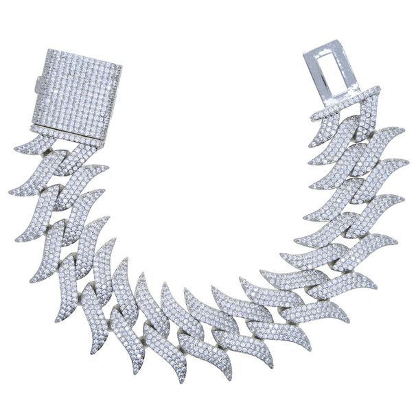 Men's Jewelry Set Fashion Men's Personality Hip Hop New 30mm Wide Thorn Cuban Bracelets_ipsvogv.com