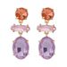 E9626 diamond studded exude a gentlemanly socialite style, with exaggerated contrasting color and multi cut earrings_ipsvogv.com