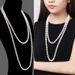Pearl Necklace Sweater Long Women's Versatile Simple High-end Clothing Chain Accessories Pendant Autumn And Winter_ipsvogv.com