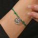 Card bracelet St. Patrick green lucky clover pendant braided bracelet jewelry_ipsvogv.com