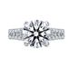 Jewelry Platinum Plated Heart Eight Arrow Simulated Zircon Engagement Ring_ipsvogv.com