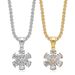 316 Stainless Steel Gold Pendant Jewelry Simple Geometric Inlaid 3A Zircon Necklace_ipsvogv.com