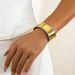 Bangle Bracelet For Women Open Wide Glossy Wrist Cuff Wrap Bracelets_ipsvogv.com
