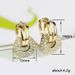 Cao Shi Early Summer Fashion Korean Edition Women's Ring Round Micro Inlaid Zircon Ear Buckle Versatile High End Short_ipsvogv.com