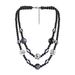 Halloween Double Layer Beaded Necklace Punk Style Personality Spider Web Ghost Print Clavicle Necklace_ipsvogv.com