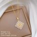 Pearl 【 】 Cross Light Luxury Charm Gorgeous Full Diamond Necklace Women's Versatile Clavicle Titanium Steel Chain 【 】_ipsvogv.com