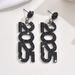 Unisex New Year's Popular Number Earrings Earrings Personalized Rhinestone Number Earrings Female Full Diamond Long Pendant Earrings Jewelry_ipsvogv.com