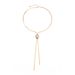 Hip Hop Spicy Girl Metal Snake Bone Collarbone Chain Ins Style Baroque Pearl Pendant Necklace_ipsvogv.com
