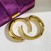 Women's Jewelry Set Fashion Titanium Steel C Shaped Gradient Earrings Personalized Design New Creative Popular Stainless Steel Exquisite Earrings_ipsvogv.com