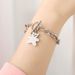 Titanium Steel Bear OT Bracelet Minimalist Hip-Hop Trendy Brand Unisex Personality Versatile Couple Bestie Matching_ipsvogv.com