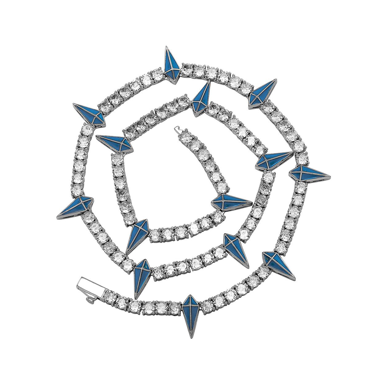 Men's Jewelry Hip Hop New Black Panther Wolf Tooth Necklace Niche Personality Trendy Zircon Clavicle Necklace_ipsvogv.com