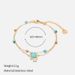 Double Layer Turquoise Pendant Necklace - Gold Plated O-Shaped Stainless Steel Chain For Women_ipsvogv.com