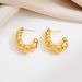 Hot Sale Real Gold Brass Electroplating Simple Design Personality Versatile Daily Earrings For Women_ipsvogv.com