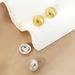 Sterling Silver Button Earrings Light Luxury Personality Fashion High Sense Retro Female Niche Earrings_ipsvogv.com