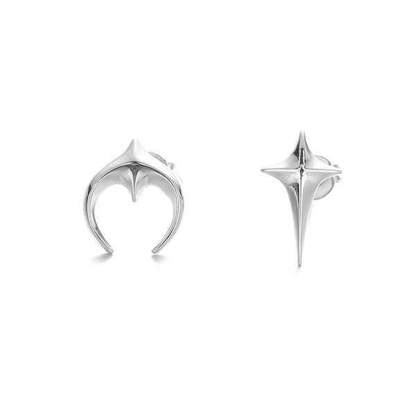 Ins Trendy Men And Women's High End Star And Moon Earrings, Design, Temperament, Light Luxury, Versatile Personality Earrings_ipsvogv.com