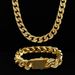 Men's Jewelry Gold Diamond Cuban Bracelet Jewelry Hip Hop Trend Brand Full Diamond Bracelet Stainless Steel_ipsvogv.com