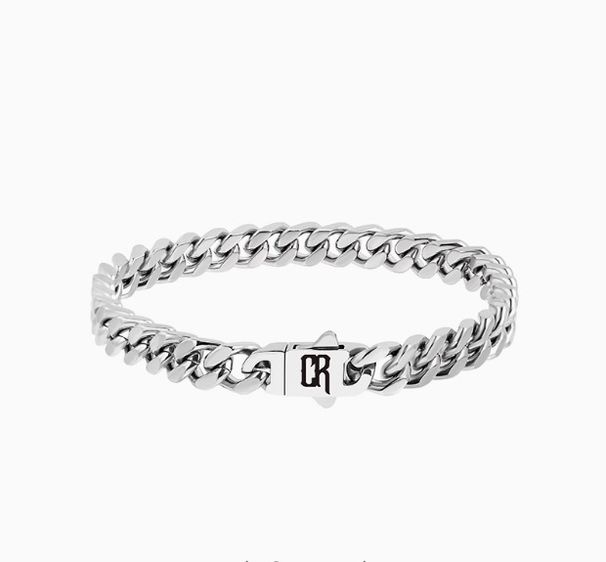 New Encrypted Four-Sided Cuban Men Hip-Hop Letter Personality Titanium Steel Bracelet Couple Gift For Boyfriend_ipsvogv.com