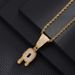 Hot Selling English Letter Copper Set With Zircon Full Diamond Pendant Clavicle Chain Necklace_ipsvogv.com