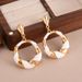 Fashion Geometric Contrast Earrings Tassel Oil Drop Earrings Retro High End Design New Earring Accessories Women_ipsvogv.com