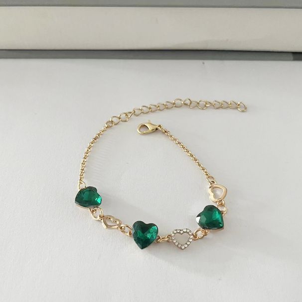 Crystal bridal necklace earrings ring bracelet set wedding dinner jewelry accessories_ipsvogv.com