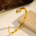 Women’s Jewelry Set Fashion Simple Light Luxury High End Gold Plated Stainless Steel Bracelet_ipsvogv.com