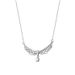 New Wing Water Drop Lace Pendant Necklace Women Clavicle Choker Cross Chain Jewelry Valentine's Day Gift For Girlfriend_ipsvogv.com