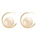 Subtle Temperament, Minimalist Internet Celebrity Style, Letter C-shaped Pearl Earrings, Female Personality, Fashionable_ipsvogv.com