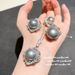 Lace Honeycomb Flower Australian White Necklace Tahitian Real Multi-Color Twist Cluster Pearl Zircon Earrings Set_ipsvogv.com