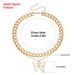 Designer double layer fashion white butterfly necklace feminine metal sweater chain_ipsvogv.com