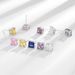 Men’s Jewelry Fashion Popular Hip Hop Earrings Quadrilateral Zircon Street Fashion Earrings Hiphop Men's Earrings_ipsvogv.com