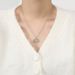 Infinity Symbol 8-character Peach Heart Sweater Chain, New Niche High-end Bow Love Necklace_ipsvogv.com
