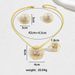 version of Korean style fresh and sweet women's earring necklace set, personalized flower exaggerated design, index_ipsvogv.com
