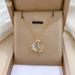 Colorful 【 】 Moon Fashion Light Luxury Temperament Gorgeous Full Diamond Necklace Women's Versatile Clavicle Chain 【 】_ipsvogv.com