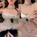 Store Hot 【 Sale ! 】 Sparkling Zircon Pearl Necklace Light Luxury Niche Tassel High End Neck Chain 2024 New Clavicle 【 】_ipsvogv.com