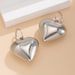 Exaggerated cyber style CCB pendant earrings Temperament niche simple heart shaped personality earrings for women_ipsvogv.com