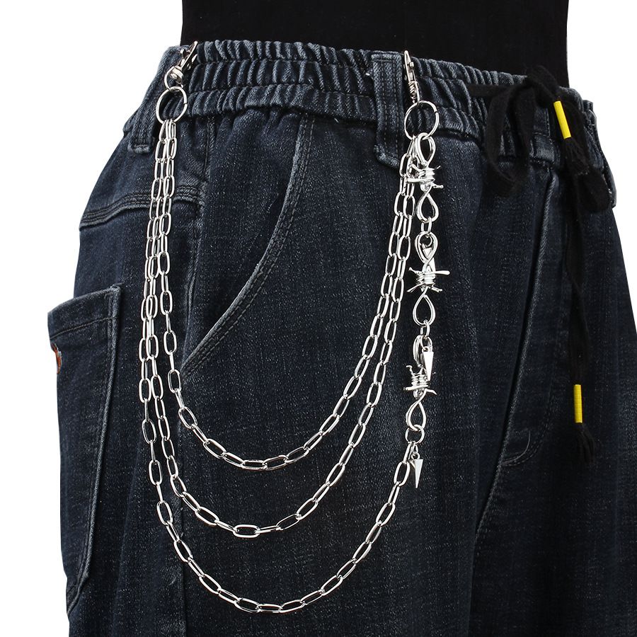 Jewelry Waist Decoration Ins Thorny Thorns Punk Cold And Dark Wind Hip-hop Bouncy Pants Body Chain Trend_ipsvogv.com