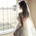 Hair Jewelry V97 Elegant Veil Drop Bridal Veils 2 Tiers With Blusher Ribbon Edge Soft Tulle Cover Face Wedding_ipsvogv.com