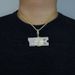 Hip Hop New WOE Letter Pendant Fashion Trend With Full Diamond Men's Necklace_ipsvogv.com
