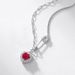 Personality needle cultivation ruby love light luxury necklace female niche temperament cold style clavicle chain_ipsvogv.com