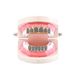 Hip Hop Jewelry Blue Zircon Micro Inlaid Zircon Gold Braces Hip Hop Halloween Costume Personalized Braces_ipsvogv.com