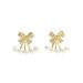 Simple, Fresh And Sweet Earrings For Women, Versatile, Inlaid With Zircon, Bow Design, Pearl Earrings, Forest Earrings_ipsvogv.com