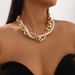 N11771 Metal Style Pearl Layered Neckchain for Women's Light Luxury and High Grade Vintage Middle Ages Necklace_ipsvogv.com