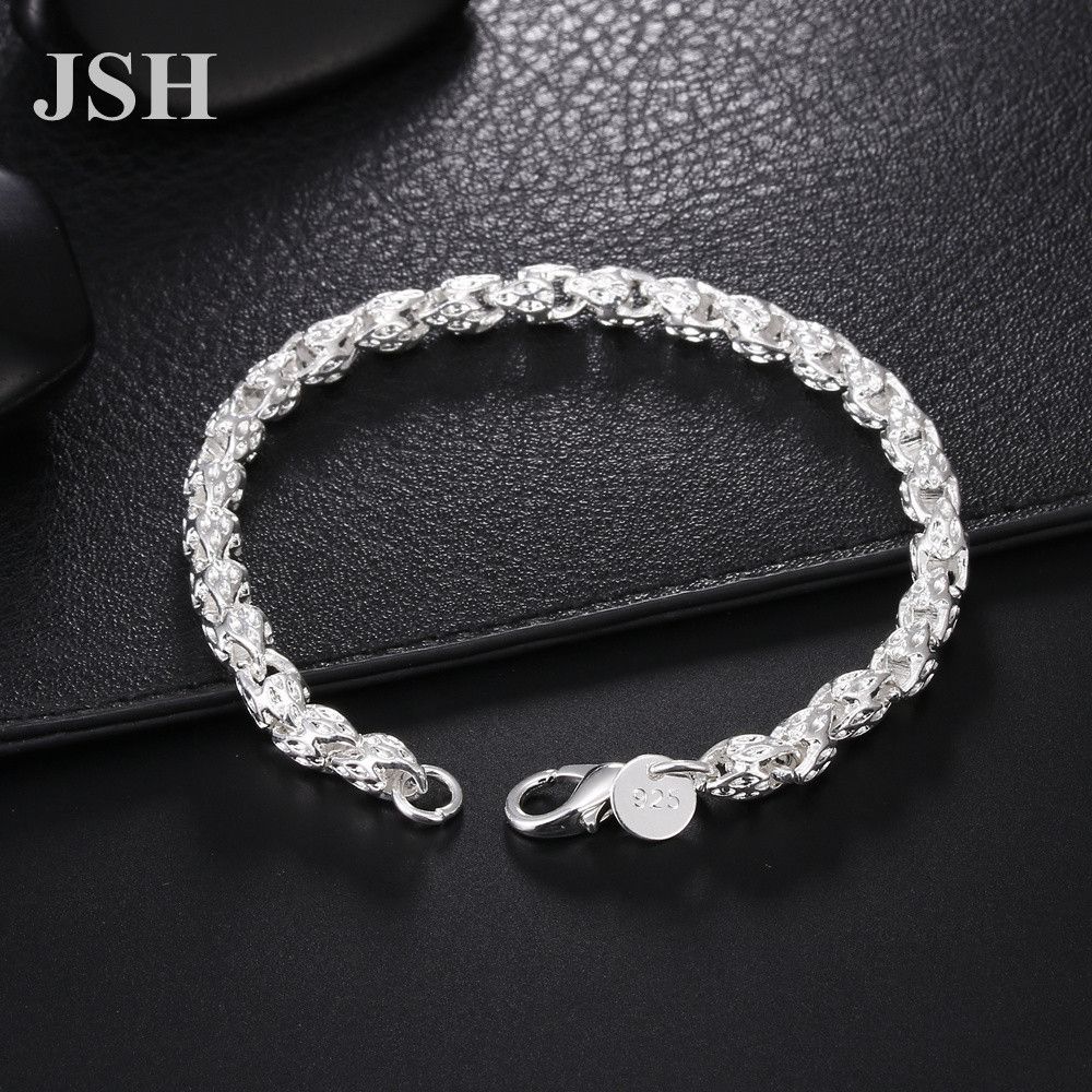 JSH Jinshihu Women's Men's Silver-Plated Fashion Exquisite New Dragon Head Bracelet Korean And Japanese Style_ipsvogv.com
