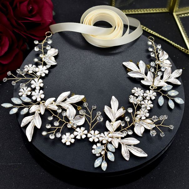 Bridal Headband Protein Rhinestone Alloy Decoration Handmade Soft Hair Accessories Wedding Party Styling Accessories_ipsvogv.com