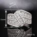 Cao Shi's New Creative With Female Personality Curve Swing Arm Design And Accessories, Full Diamond Boutique Ring_ipsvogv.com