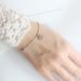 Korean Version Pure Bracelet, Personalized Handmade Style, English Tag Hanging Tag, Zircon Round Bead Silver Ankle_ipsvogv.com