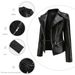 Women's Clothing Leather Jacket With Detachable Hem Fashion Casual Jacket_ipsvogv.com
