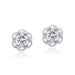 Rose Moissanite Earrings For Women S925 Silver Inlaid With Brilliant Moissanite Earrings Simple And Fashionable_ipsvogv.com