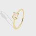 Hand Jewelry Brass Gold Plated Ring Female Simple Style Inlaid Opal Light Luxury All Match Index Finger Ring_ipsvogv.com