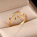 Internet Celebrity's New Personalized Irregular Geometric Zircon Lightning Real Gold Electroplated Electrocardiogram_ipsvogv.com